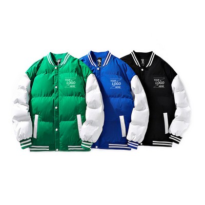 Men's Thick Winter Baseball Jacket