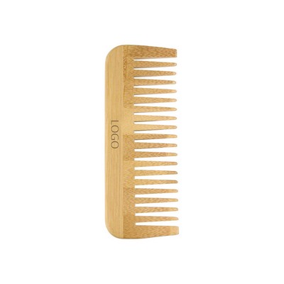 Bamboo Wide Tooth Comb Detangling Anti-Static Brush