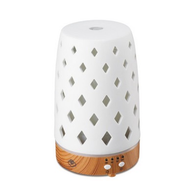 Serene House Diamond White 90 Ceramic Ultrasonic Diffuser, White