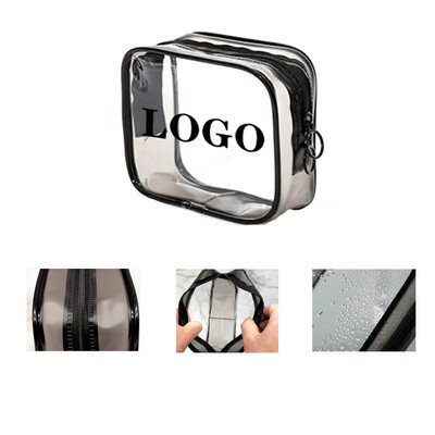 Clear PVC Travel Bathroom Cosmetic Toiletry Makeup Bag