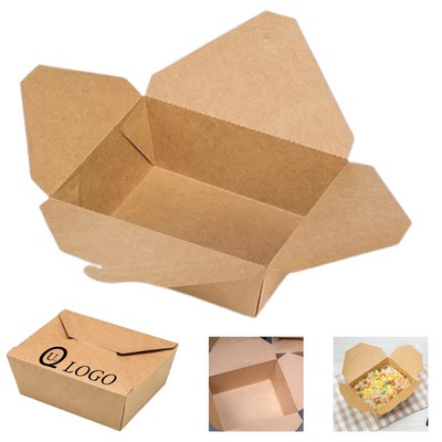 30.4 Oz Disposable Kraft Paper Takeout Box