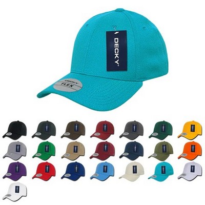 Decky Six Panel Structured Flex Cap w/Curve Bill