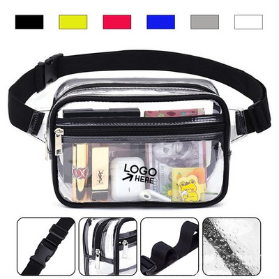 Clear Waist Bag With 2 Pockets