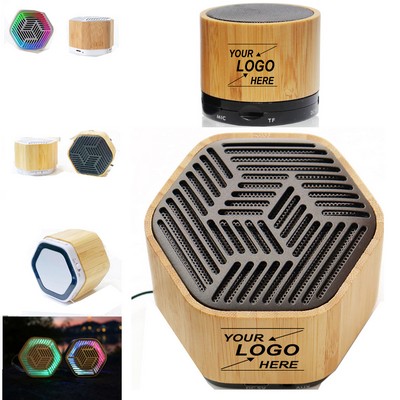 Portable Bamboo Wireless Speaker for Home Audio