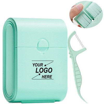 Travel Floss Picks with Dual Line - 52 Count Case