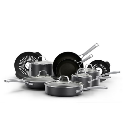 Calphalon® Classic™ Hard-Anodized Nonstick 14 Piece Cookware Set iwth No-Boil-Over Inserts