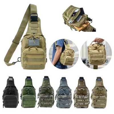 Camo Tactical Military Sling Backpack for Outdoor Adventures