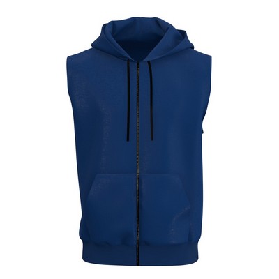 Hooded Sleeveless with zipper