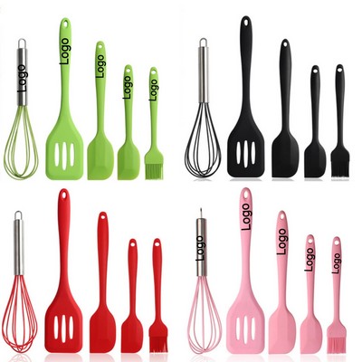 5PCS Silicone Kitchen Utensils Set