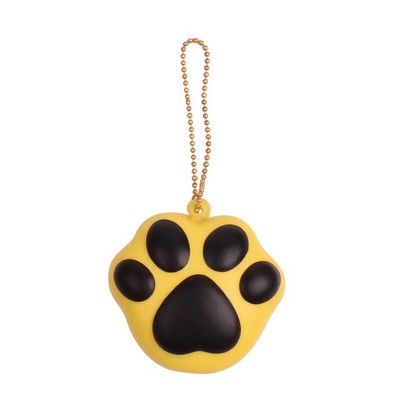 Foam Slow Rebound Dog Paw Keychain