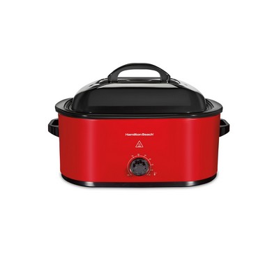 Hamilton Beach Electric Roaster Oven, Red, 22 Quarts, 32235