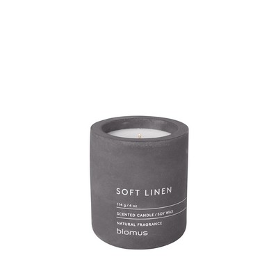 Blomus Fragra - Small Candle In Concrete Container- Soft Linen