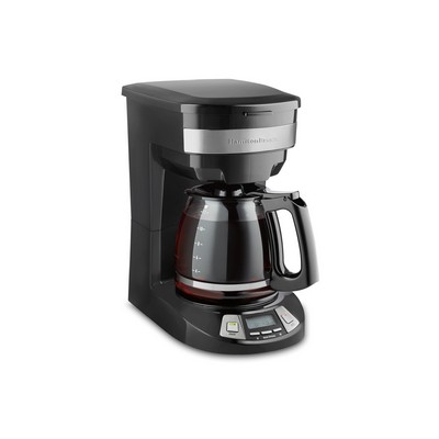 Hamilton Beach Programmable Coffee Maker, 12 Cup Capacity, Stainless Steel Accents, 46292