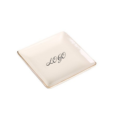 Square Ceramic Jewelry Tray