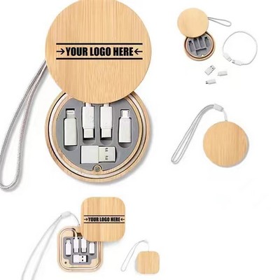 Bamboo Multi USB Charging Adapter Cable Kit