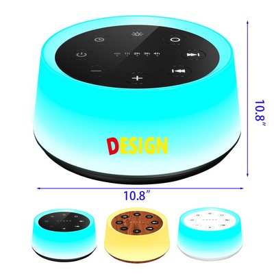 Sound Machine and Noise Machine with 30 Soothing Sounds with 12 Colors Baby Night Light