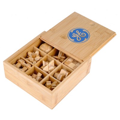 Bamboo Brainteaser Puzzle Set