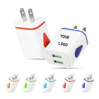 Dual Fast USB Water Drop LED Lighting Charger