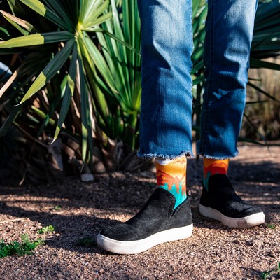 Standard Earth Day Socks - Eco-Friendly Footwear for Environmental Awareness - American Made