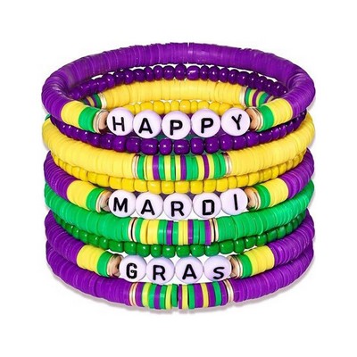 Plastic Purple elastic thread soft bracelet