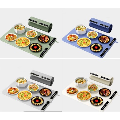 Food Warming Mat Electric Warming Tray Roll Up Food Warmers for Parties Buffet-Standard Size