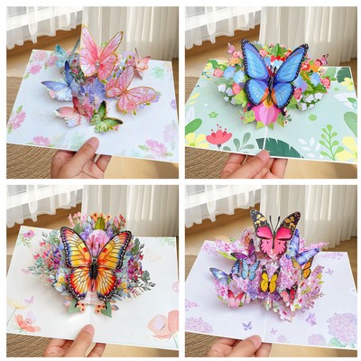 3D Pop Up Bouquet Greeting Cards