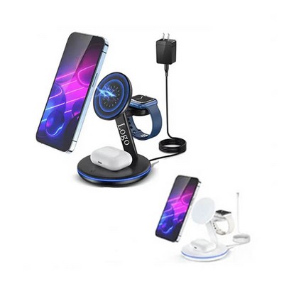 3-in-1 Magnetic Wireless Charging Station