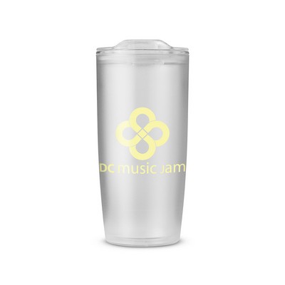 Prime Line USA Made 22oz Frosted Double-Wall Insulated Tumbler