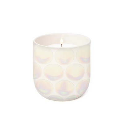 Lustre 10 Oz Matte Ivory Ceramic - Dot Pattern, Tobacco Vanilla