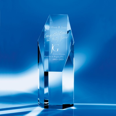 Slice Of Life Crystal Award 7"H