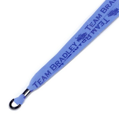 Direct Screen Printed Lanyard w/Rubber O-Ring (19"x5/8")