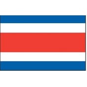 5'x8' Costa Rica U.N. Nylon Outdoor Flag - Style B