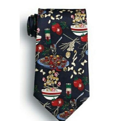 Italian Dishes Novelty Tie