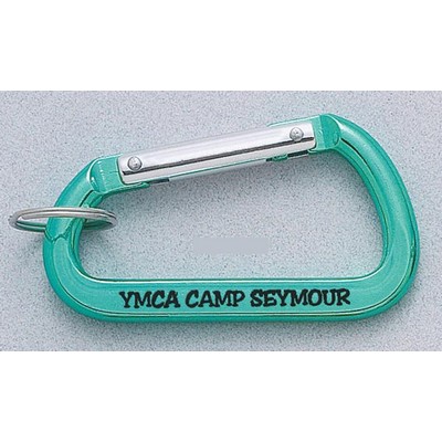 Green Jumbo Carabiner w/Split Ring