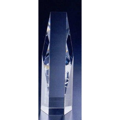 Crystal Hexagon Tower Award (2 3/8"x2 3/4"x8")