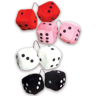 4" Plush Dice Pair