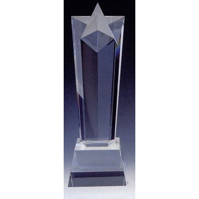 Star Crystal Tower Award (12"x4"x4")