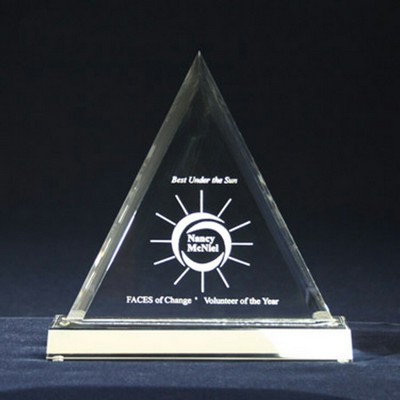 Beveled Triangle Award (8"x7 3/4"x3/4")