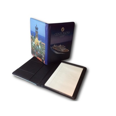 Custom Genuine Leather Junior Executive Padfolio (4 Color/ 2 Sides)