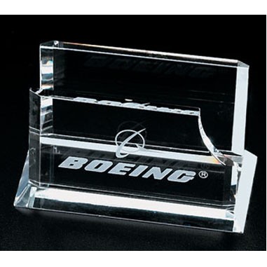 Optical Crystal Business Card Holder.