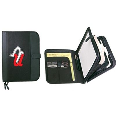 Zipper Padfolio w/ Dividers (13 3/4"x11 3/4")