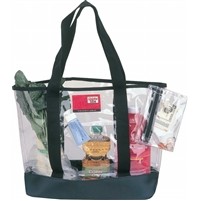 Dura-Clear Vinyl Tote Bag w/ Polycord Trim (19"x14"x6")