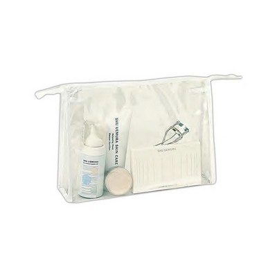 Clear Cosmetic Tote Bag (8"x6.5"x2.25")