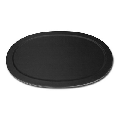 Top Grain Black Leather Classic Serving Tray