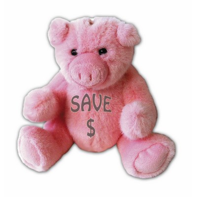 Custom Plush Pig Coin Bank