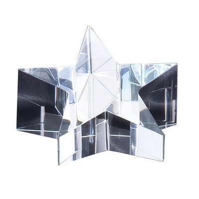 Slant Top Star Optic Crystal Award