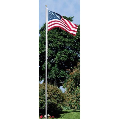 16" Aluminum In-Ground Flag Pole Set