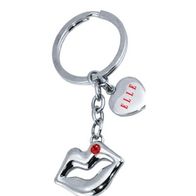 Metal Lips Jewelry Keychain