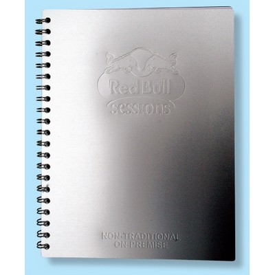 Aluminum Spiral Journal - Metal Front & Back Covers (8 1/2"x11")