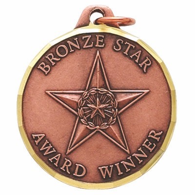 E Series Die Struck Academic Bronze Star Award Winner Medal